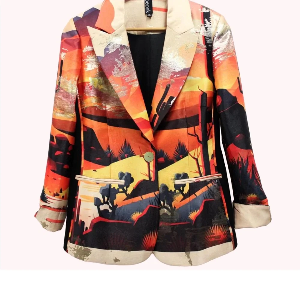 Berek Vibrant Desert Western Blazer - Picture 2 of 3